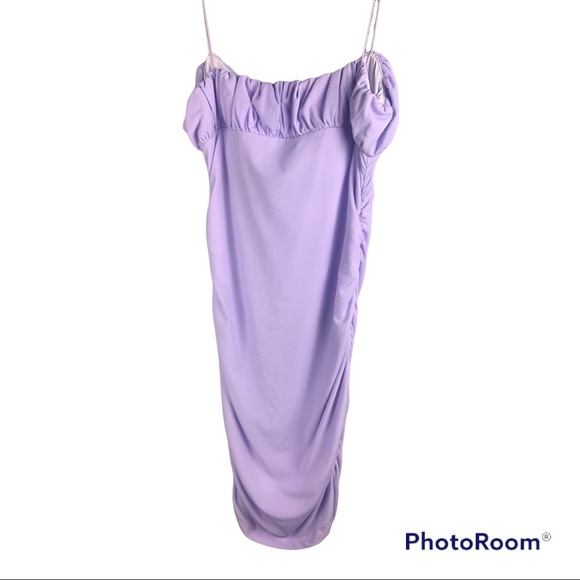 NWOT Princess Polly Penny Lavender Mesh Mini Dress - Picture 10 of 12